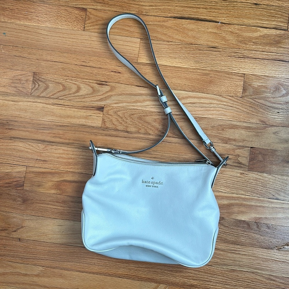 Kate spade light grey/blue crossbody bag